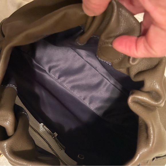 Henri Bendel Brown Leather Gold Chain Shoulder Crossbody Bag - Amazing! - Picture 11 of 14